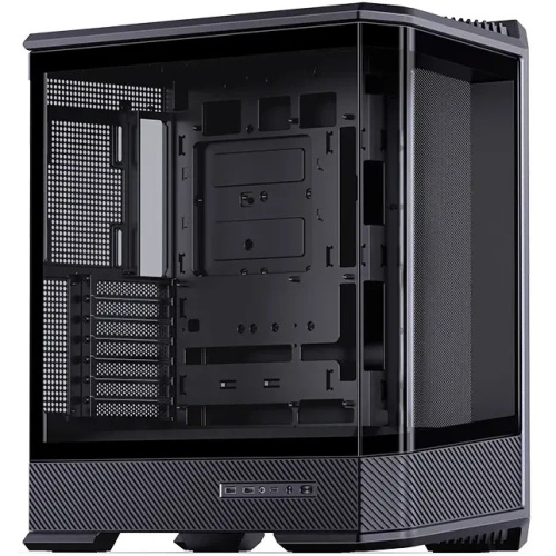 Корпус JONSBO D400 Black без БП, боковая панель из закаленного стекла (панорама), mini-ITX, micro-ATX, ATX, черный