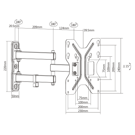 Кронштейн Ultramounts UM 900 черный