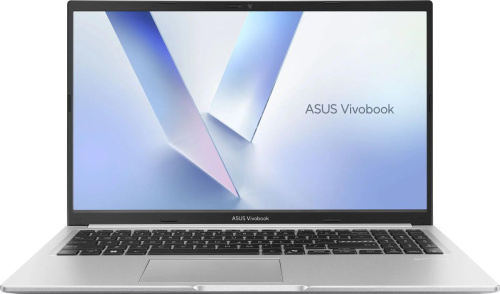 Ноутбук ASUS Vivobook 15 M1502NAQ-BQ049 15.6", IPS, AMD Ryzen 7 170 3.2ГГц, 8-ядерный, 16ГБ DDR5, 512ГБ SSD, AMD Radeon 680M, без операционной системы, серебристый [90nb1842-m00830]