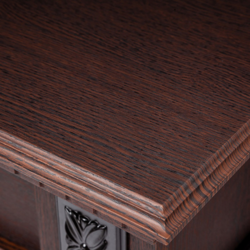 Электрокамин RealFlame Lilian DN орех с очагом Fobos Lux Black