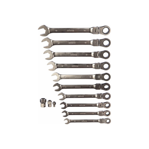 Набор ключей комбинированных Inforce 06-05-53 шарнирных с трещоткой 13 предметов