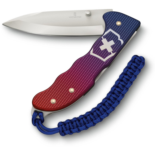 Складной нож Victorinox Evoke Alox 0.9415.d221, функций 5, 136мм, синий/красный, коробка подарочная