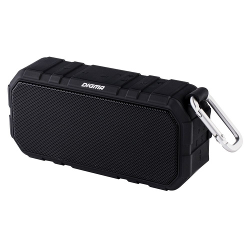 Колонка портативная Digma S-40 черный 10W 1.0 BT 2000mAh (SP4010B)