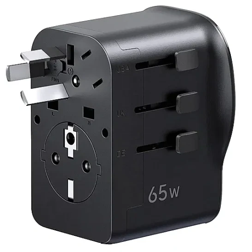 Переходник питания UGREEN S550 (55001) 65W Universal Travel Adapter Black