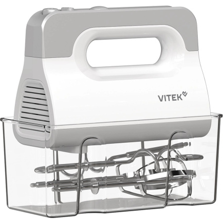 Миксер ручной Vitek VT-HM5001 белый/серебристый