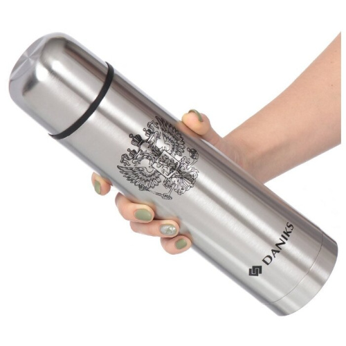 Термос Daniks SL-75Z серебристый