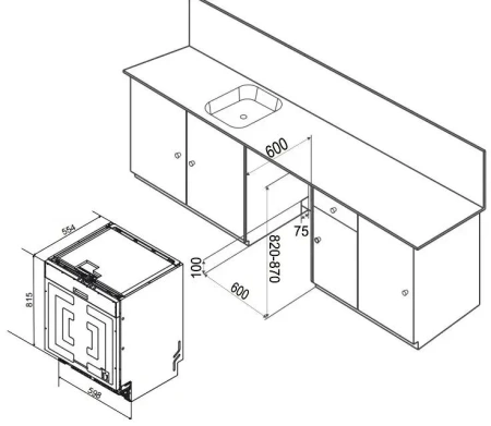 Посудомоечная машина Weissgauff DW 6038 Autoopen