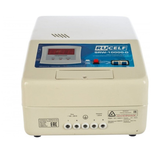 Стабилизатор напряжения Rucelf SRW-10000-D белый