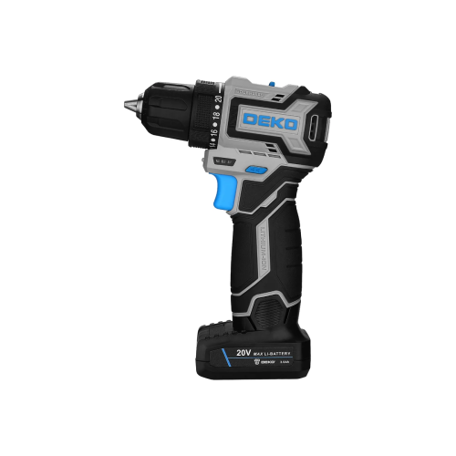 Дрель-шуруповерт Deko Loner 20V Pro (085-1010) аккумуляторная с АКБ и з/у