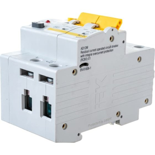 Выключатель автоматический дифференциального тока IEK АД-12М ИЭК MAD12-2-016-C-030 2п 3модуля C 16A 30mA тип A 4.5kA