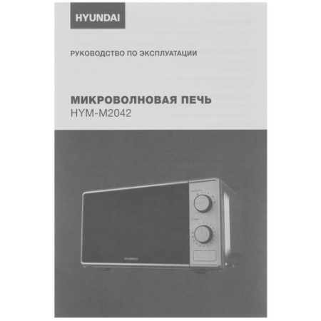 Микроволновая печь Hyundai HYM-M2042 серебристый