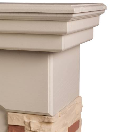 Электрокамин RealFlame Neapolis WT айвори с очагом Majestic Lux Black