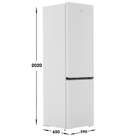 Холодильник с морозильником Beko B1RCSK402W белый
