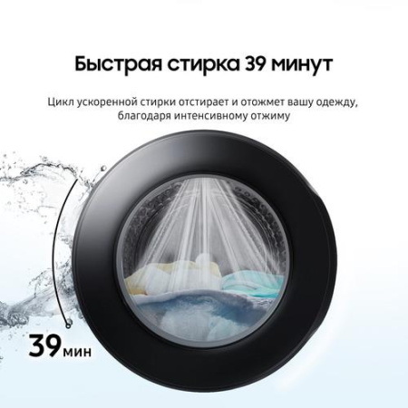 Стиральная машина Samsung WW90DG6U34LBLP черный