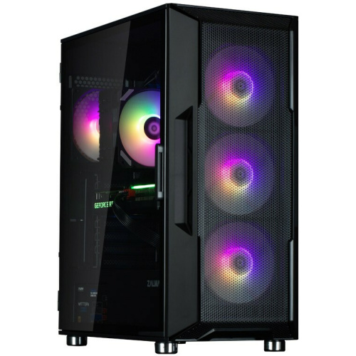 Корпус ZALMAN I3 Neo ARGB Black, ATX, Front Mesh, Window, 2x3.5", 3x2.5", 1xUSB2.0, 2xUSB3.0, Front 3x120mm ARGB, Rear 1x120mm ARGB