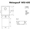 Кухонная мойка Weissgauff WGI 40007 Deep Black