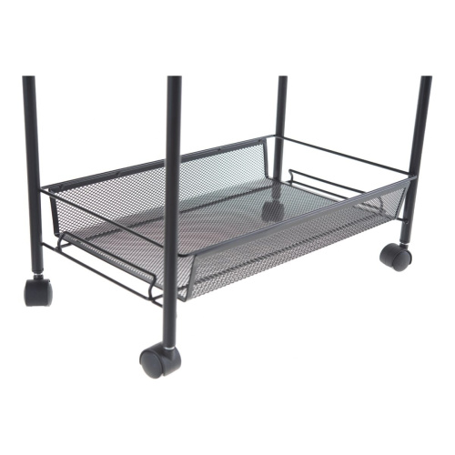 Этажерка ЗМИ Ладья 2 К Э322 на колесиках черный