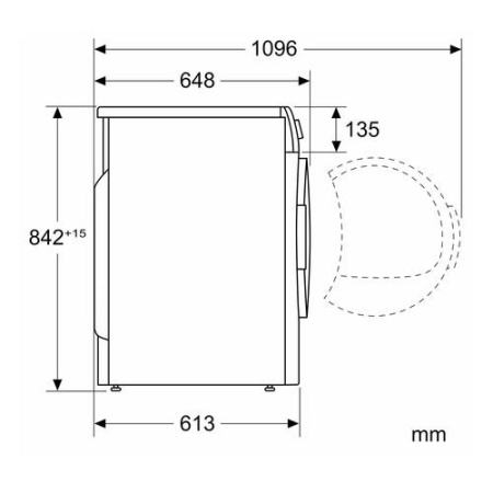 Сушильная машина Bosch WTH86277PL белый