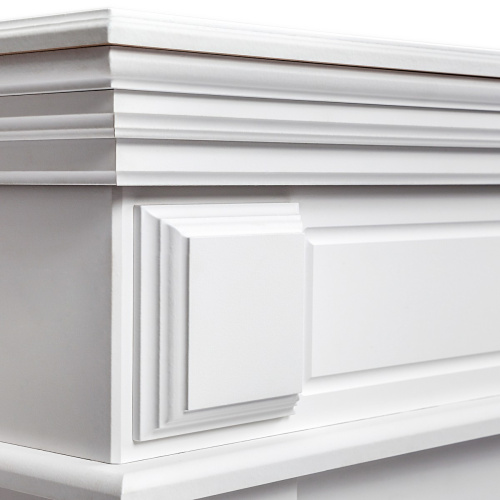 Электрокамин RealFlame Leda 24/25,5 WT белый матовый с очагом Irvine 24