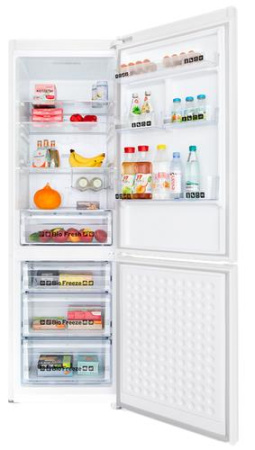 Холодильник с морозильником MAUNFELD MFF195NFIW10 белый