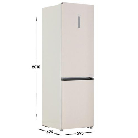Холодильник с морозильником Midea MDRB521MIE33OD бежевый