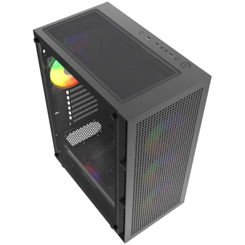 Корпус Powercase Mistral EA17 (CMAEA17-A4), Tempered Glass, 4x 120mm ARGB PWM Fan, чёрный, ATX