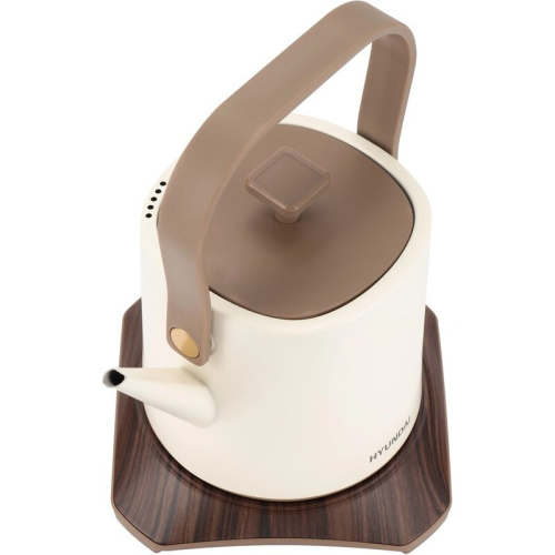 Электрочайник Hyundai HYK-S2043 кремовый/коричневый