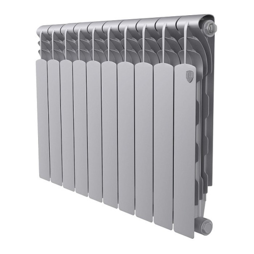 Биметаллический радиатор отопления  Royal Thermo Revolution Bimetall 500 2.0 10 Секций Silver Satin