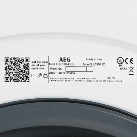 Стиральная машина AEG LFR73044SCE белый