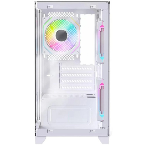 Корпус Bloody BD-CC103F (BD-CC103F-WH) белый без БП mATX 7x120mm 1xUSB2.0 1xUSB3.0 audio bott PSU