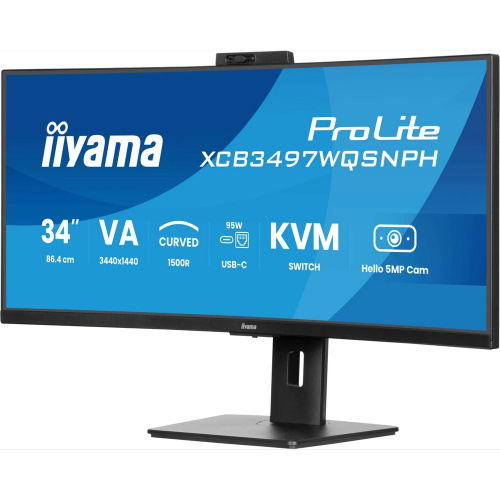 Монитор Iiyama ProLite XCB3497WQSNPH-B1 черный