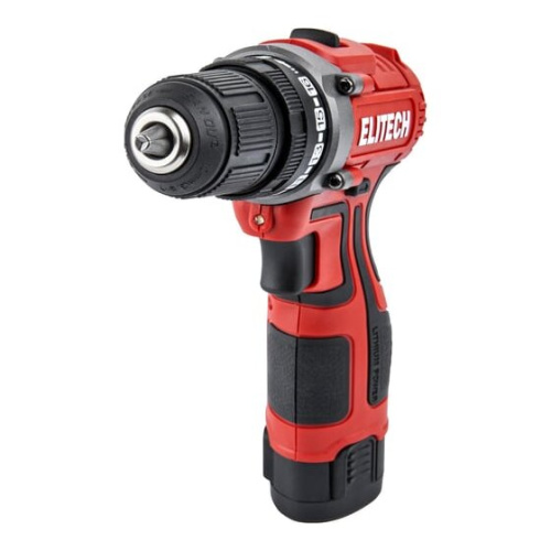 Дрель-шуруповерт Elitech ДА 12Л2 (E2201.043.01) 205668 2АКБ+ЗУ
