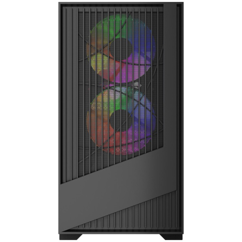 Корпус Powercase Mistral Micro A12B (CMMA12B-L3), Tempered Glass, 3x120mm FRGB fan, чёрный, mATX