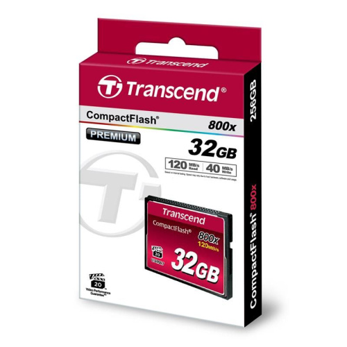 Карта памяти Transcend TS32GCF800 Compact Flash Premium