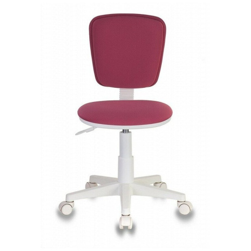 Кресло детское Бюрократ CH-W204NX/STICK-PK малиновый Sticks 05 крестов. пластик пластик белый