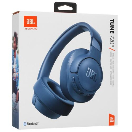 Беспроводные/проводные наушники JBL Tune 720BT синий