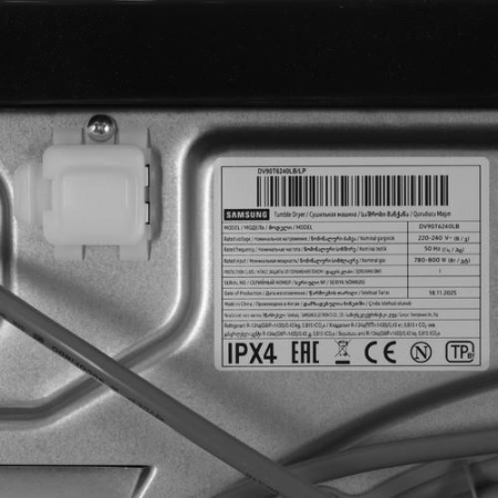 Сушильная машина Samsung DV90T6240LB/LP черный