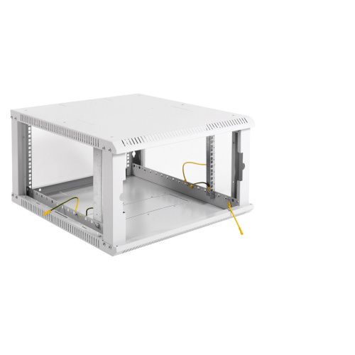 Шкаф коммутационный ЦМО ШРН-ЭКОНОМ ШРН-Э-6.500-9005 настенный 6U 600x520мм пер.дв.стекл черный