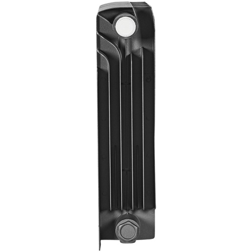 Биметаллический радиатор отопления Stout Titan Ventil 350 14 секций нижнее правое подключение графит RAL 7024