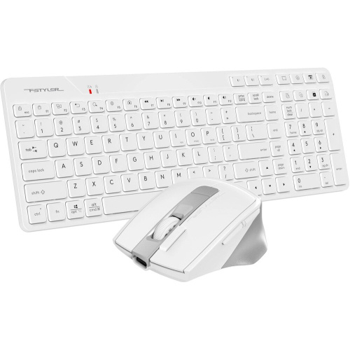 Клавиатура + мышь A4Tech Fstyler FB2800C Air2 White белый/серый