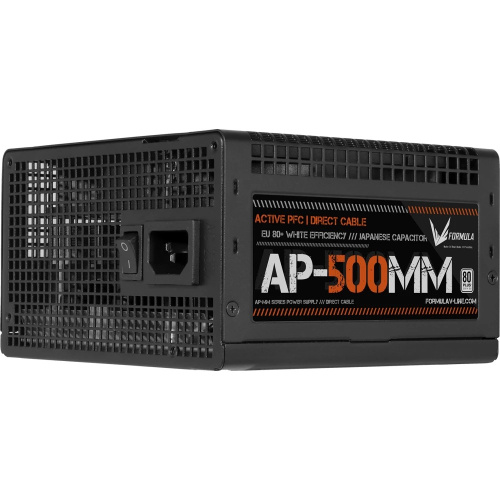 Блок питания Formula AP-500ММ 80 Plus White ATX 500W (20+4pin) APFC 120mm fan 6xSATA RTL